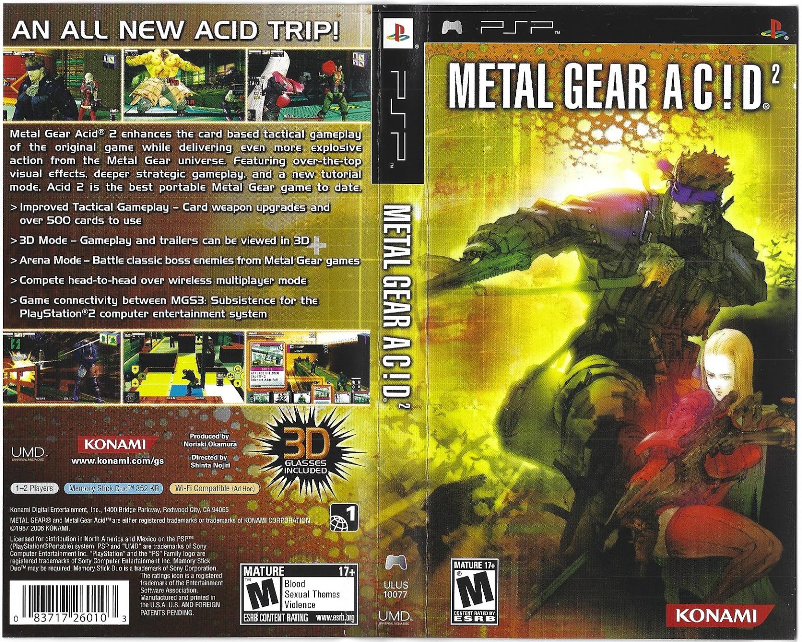 PSP Hardcore PSP Hidden Poster Metal Gear Acid 2
