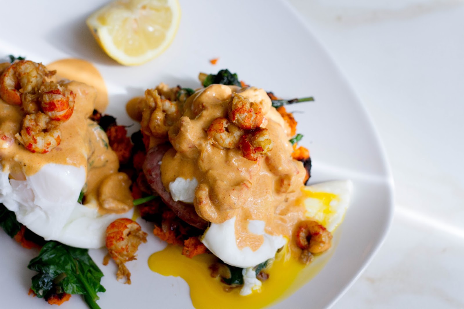 Cajun Eggs Benedict with Crawfish Aioli denimelon eats