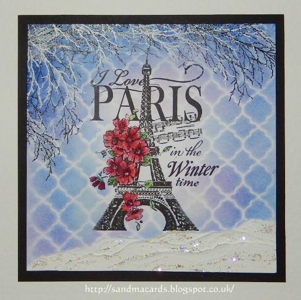 Sandma S Handmade Cards Winter In Paris