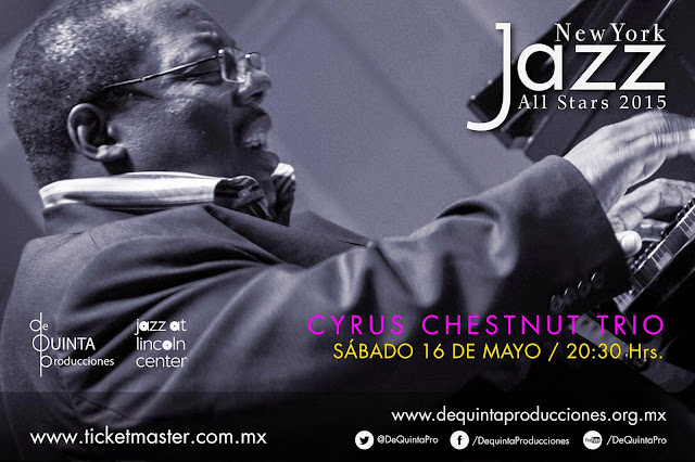 El ciclo New York Jazz All Stars presenta a Cyrus Chesnut Trío en el CC Roberto Cantoral