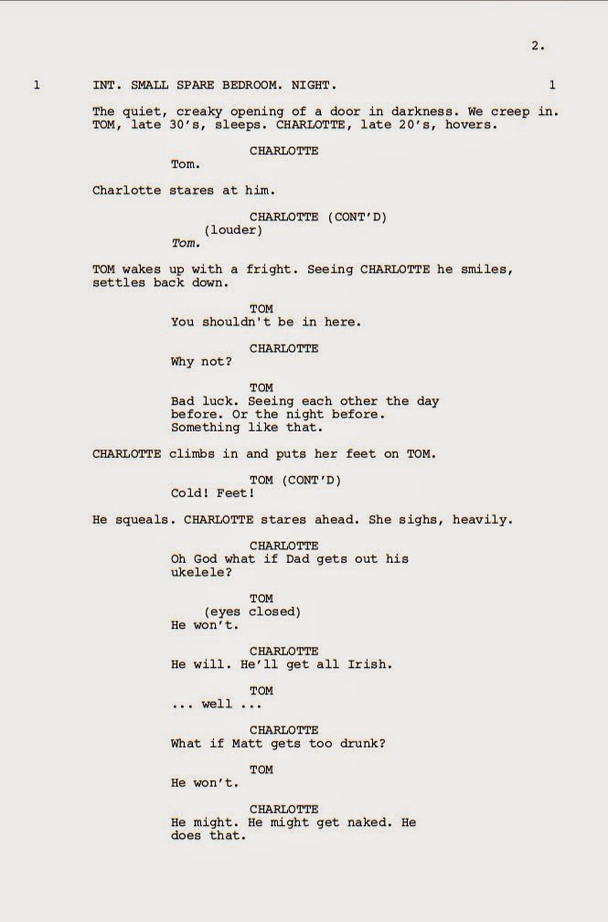 Megan eleanor heaton two examples of tv scripts