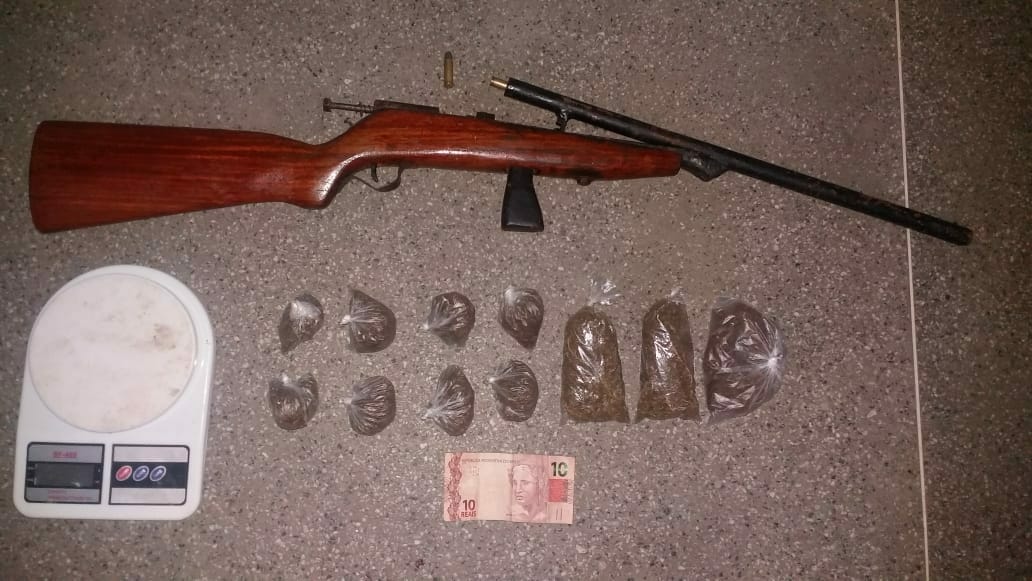 Rondesp Norte prende suspeito, apreende arma e droga em Jacobina