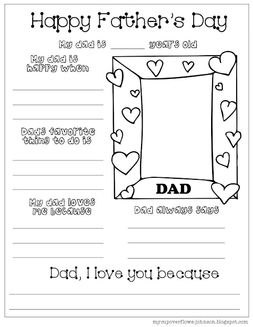 free Father's day coloring pages to print