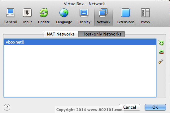 VirtualBox host-only network for onePK