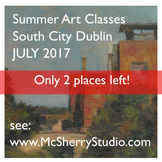 JULY 25 and 27 Oneoff Morning Art Classes in Terenure, Dublin. Oils