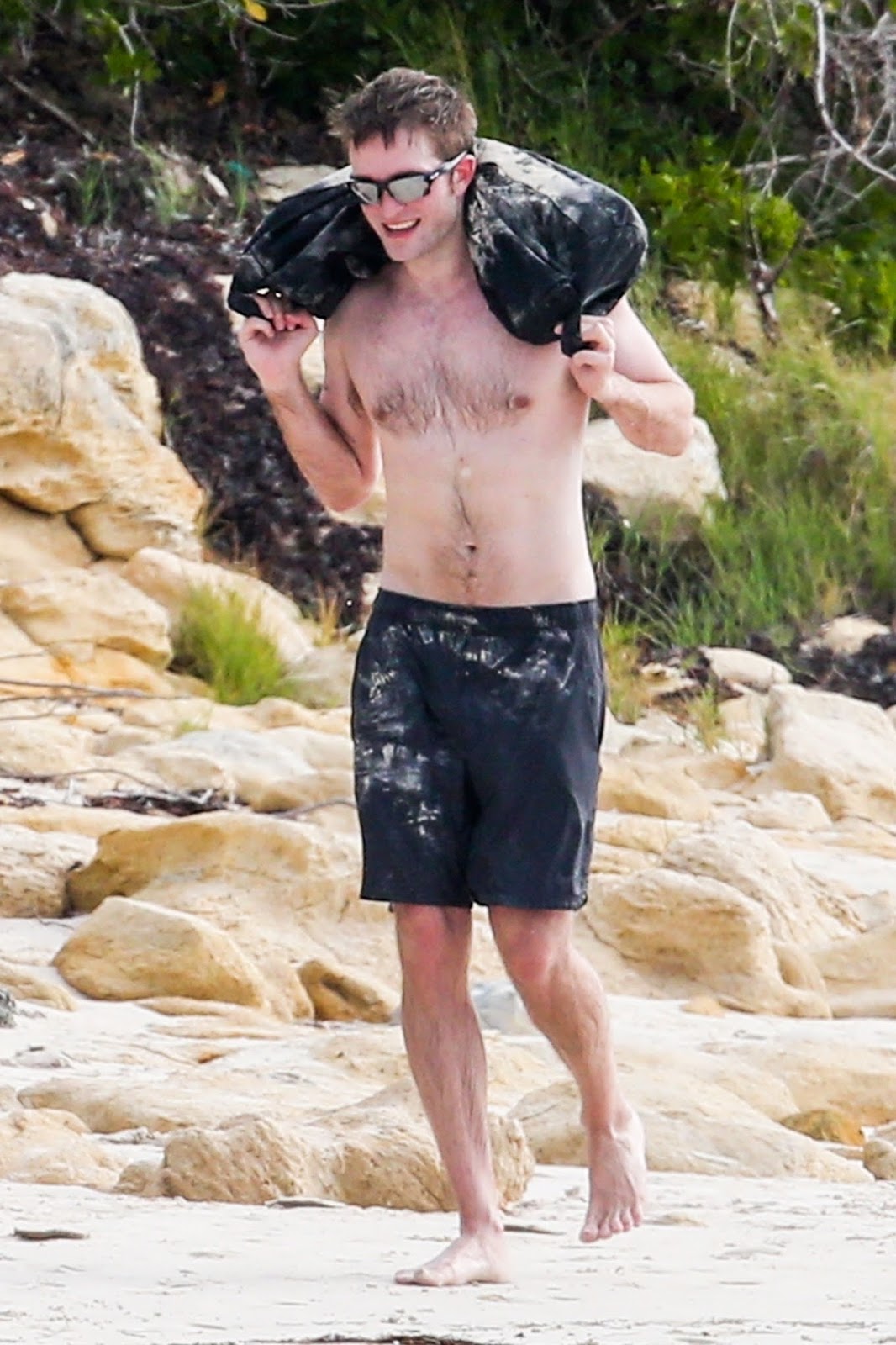 Роберт паттинсон на пляже