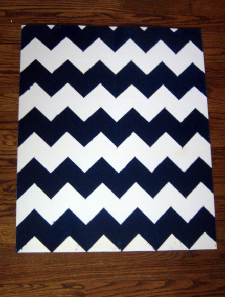 You've got an almost perfect, easy chevron pattern on the backing for the bookcase