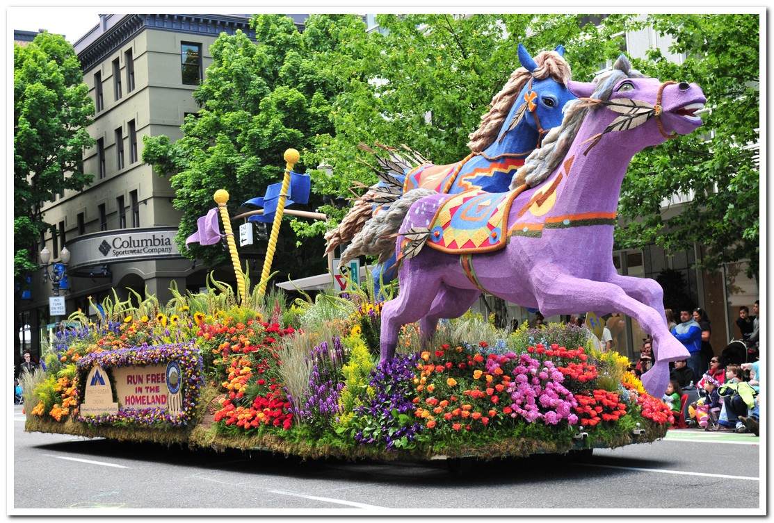 Onestop Rose Festival .. floats only Downtown Portland