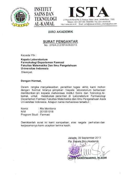 8 Contoh Surat Menyurat dan Cara Membuatnya - Kumpulan