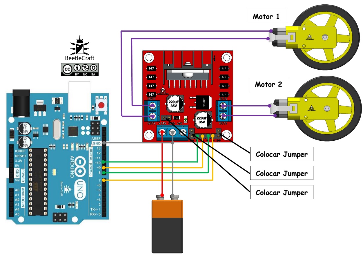l298n motor driver fritzing library
