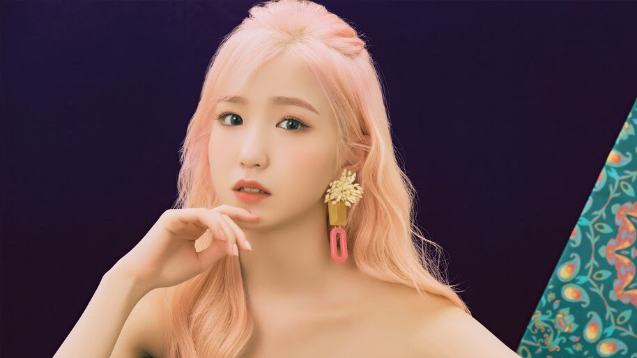 Hitomi, Beautiful, Pink Hair, IZ*ONE, Bloom*Iz, 4K, #6.637