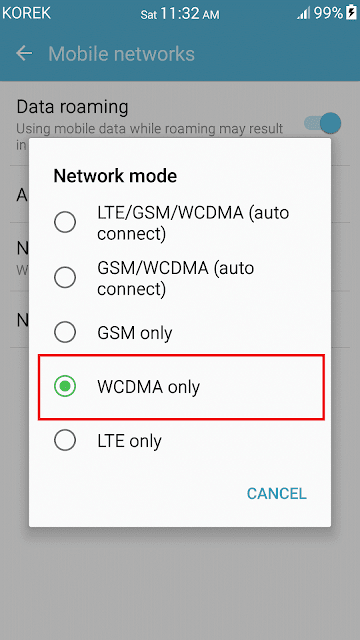 Select WCMDA only