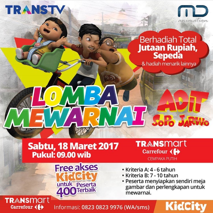 Lomba Mewarnai Di Transmart Carrefour 18 Maret 2017 Dibacaonline