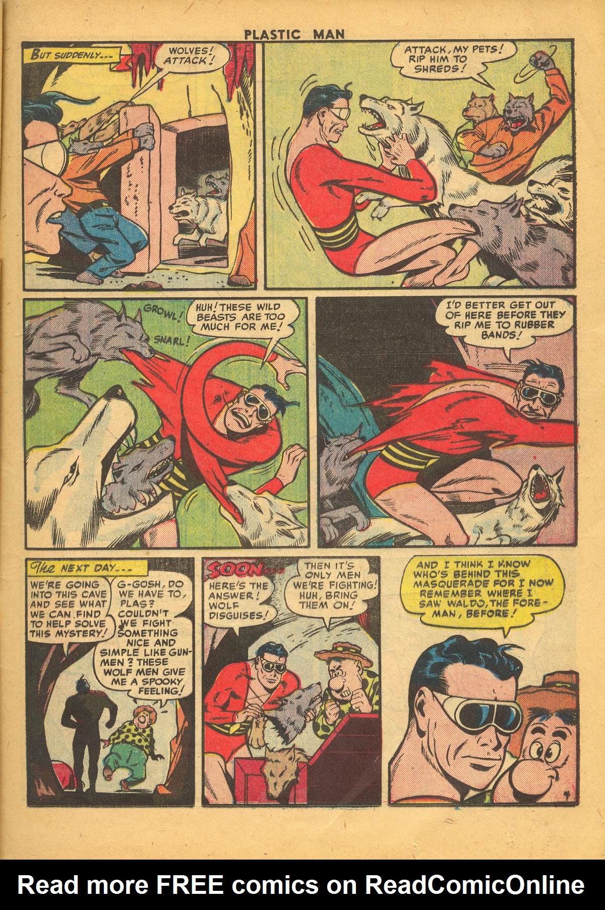 Read online Plastic Man (1943) comic -  Issue #34 - 21