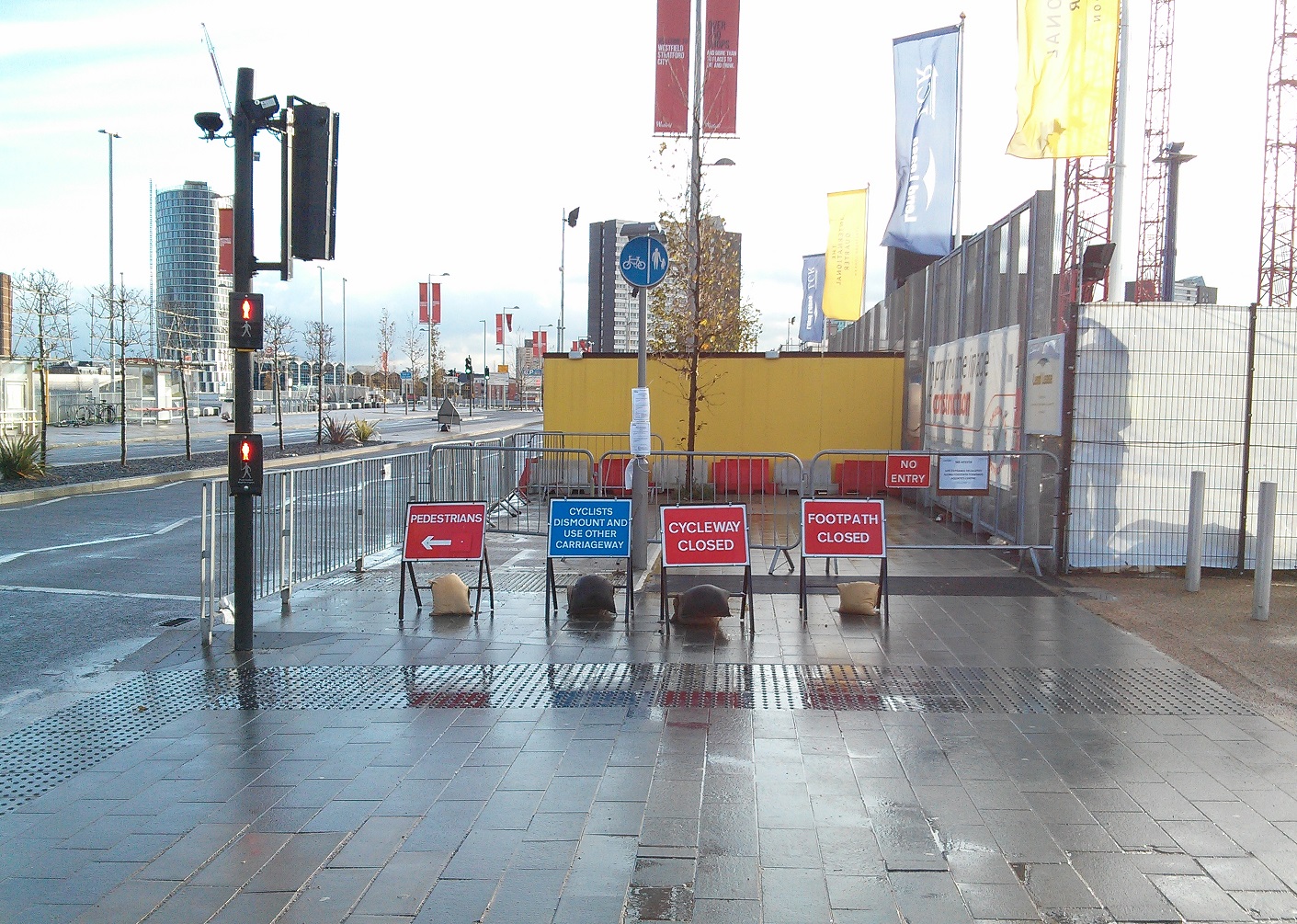 Hackney cyclist The evolution of Westfield Avenue in the Olympic Park