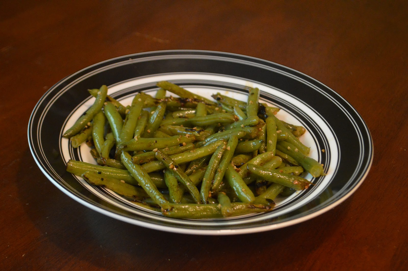One Day At A Time From My Kitchen To Yours Grilled Garlic Green Beans