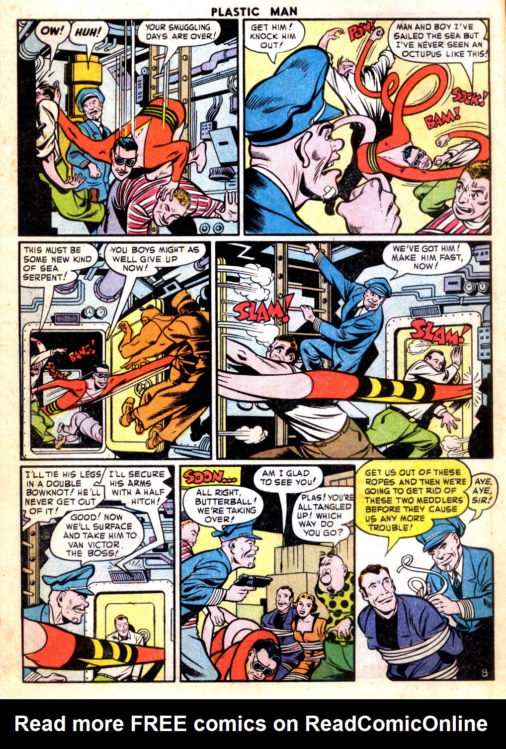 Read online Plastic Man (1943) comic -  Issue #54 - 10