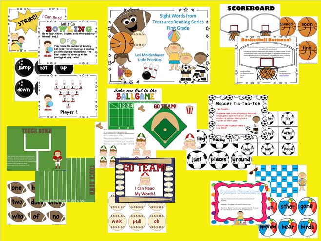 Sight Word Games and Unit 4 Freebie | Little Priorities