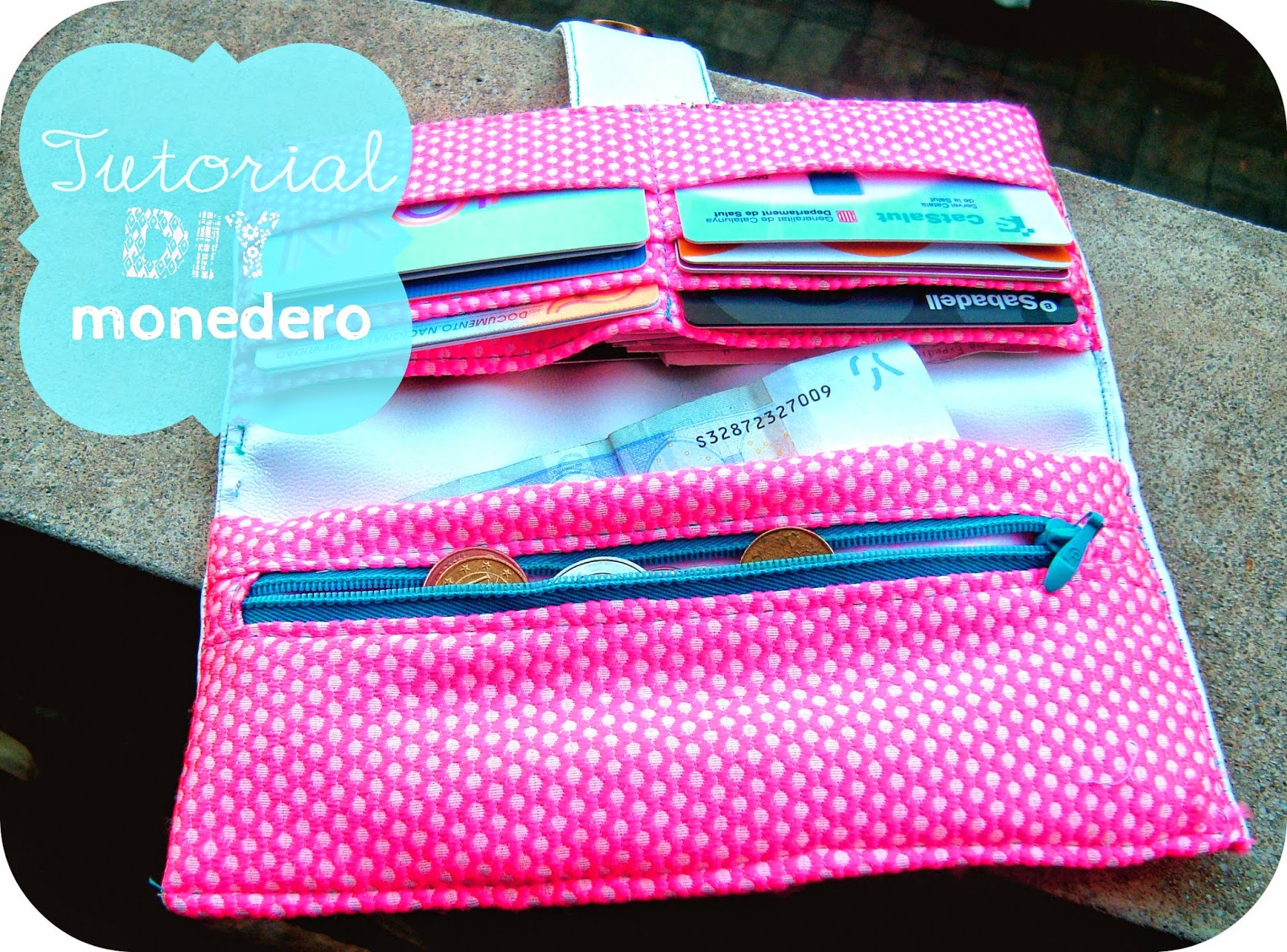 los tutoriales de artbril: Tutorial DIY monedero Cartera