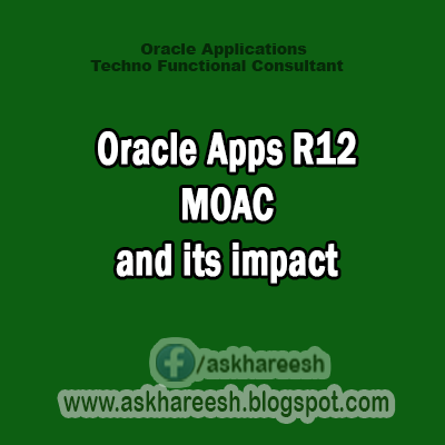 Oracle Apps R12 MOAC and its impact, AskHareesh Blogspot