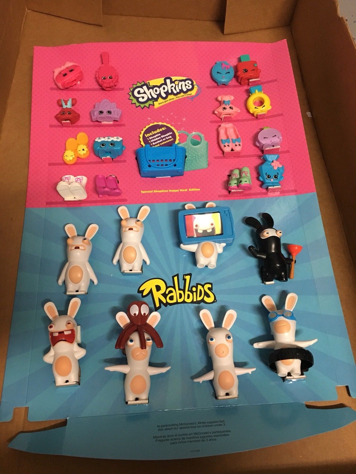 McDonald's Rayman Rabbid Rabbits & Shopkins