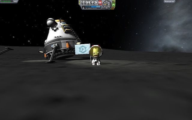 kerbal space program lander on Mun surface