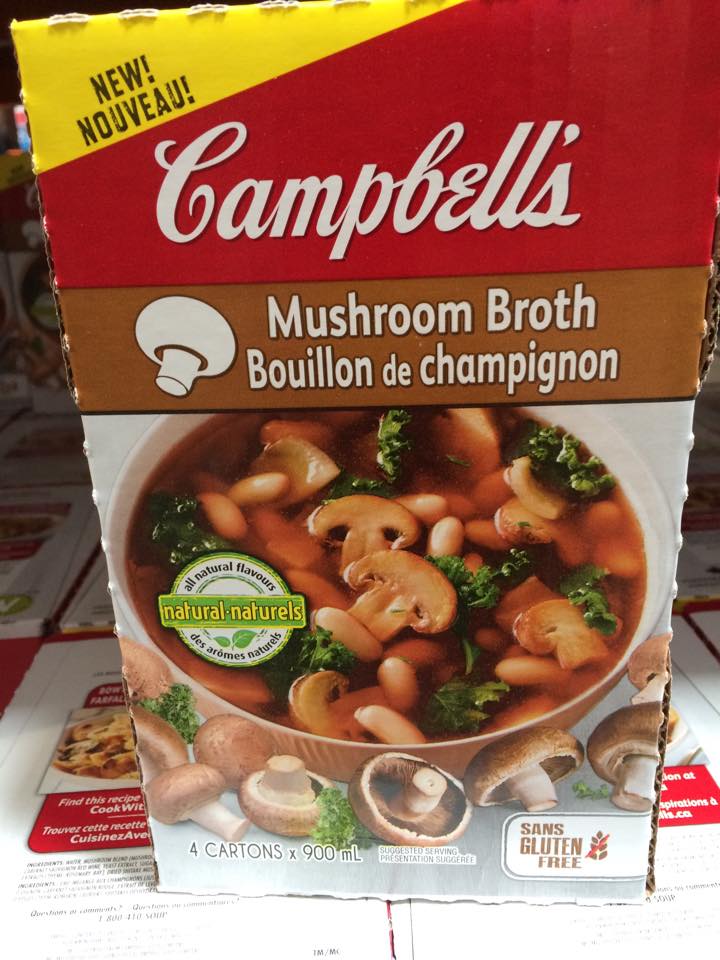 Gluten Free Campbell's Soup Mushroom Broth