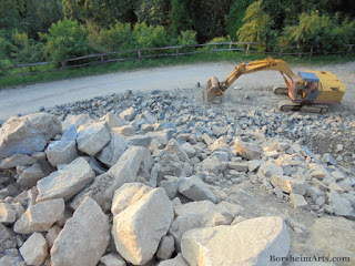 Cava Nardini stone quarry pietra serena, Vellano, Tuscany, Italy