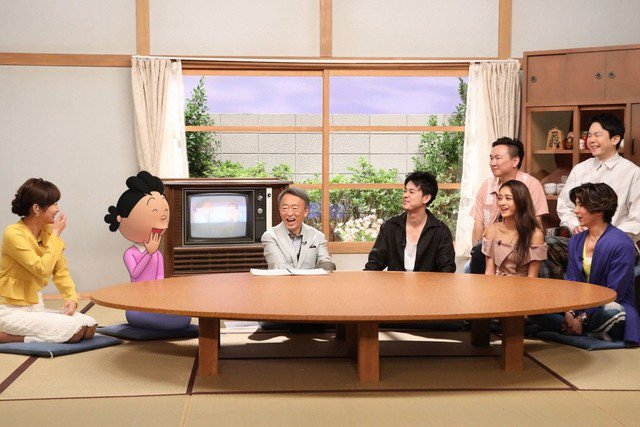 Sazae-san Menjadi Host di Program Tv Pertamanya