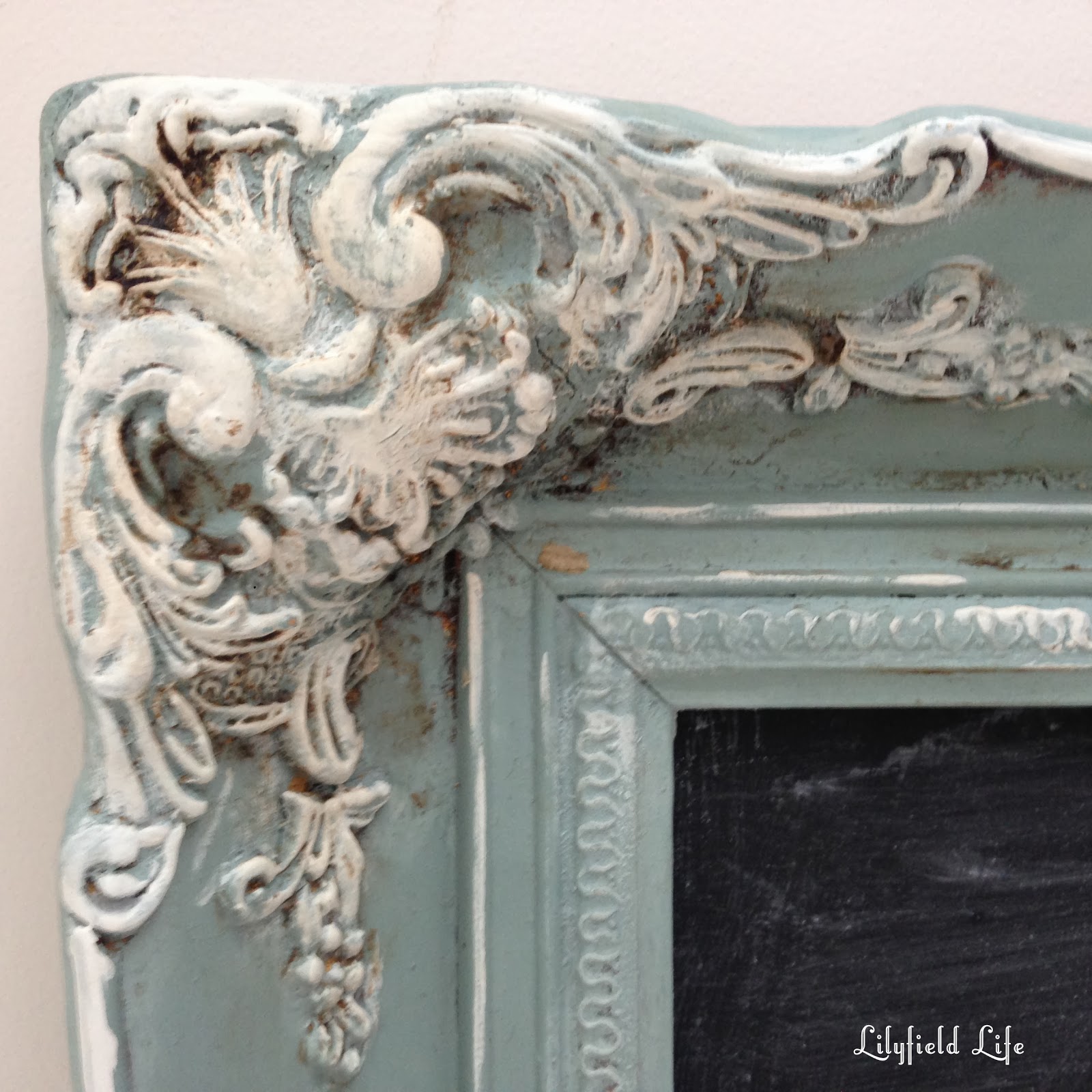 Lilyfield Life: Painting a French Blue Picture Frame
