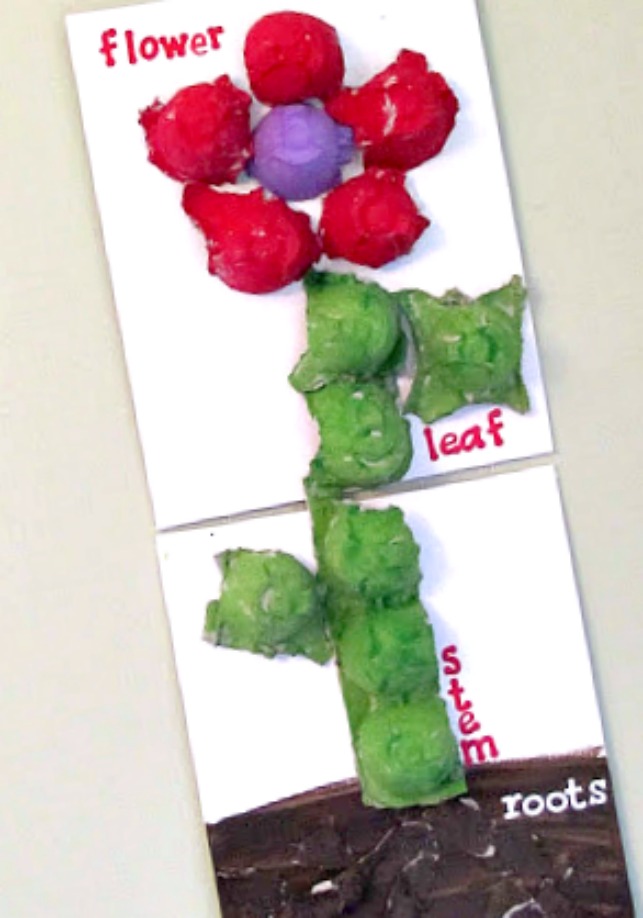 3D Parts of a Plant Craft Using Recycled Materials | School Time Snippets