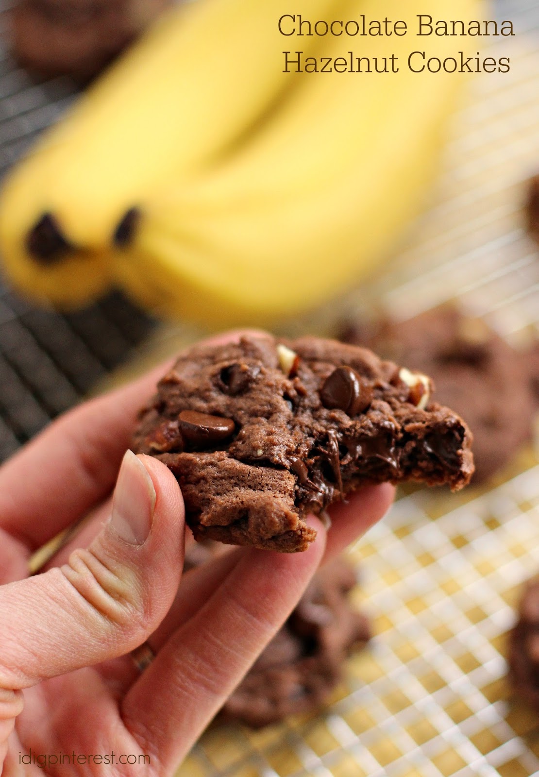 Chocolate Banana Hazelnut Cookies I Dig Pinterest