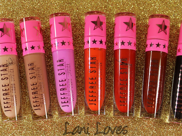 Jeffree Star Velour Liquid Lipstick - I'm Nude, Celebrity Skin, Queen Supreme, Anna Nicole, Redrum, Unicorn Blood, Weirdo Swatches & Review