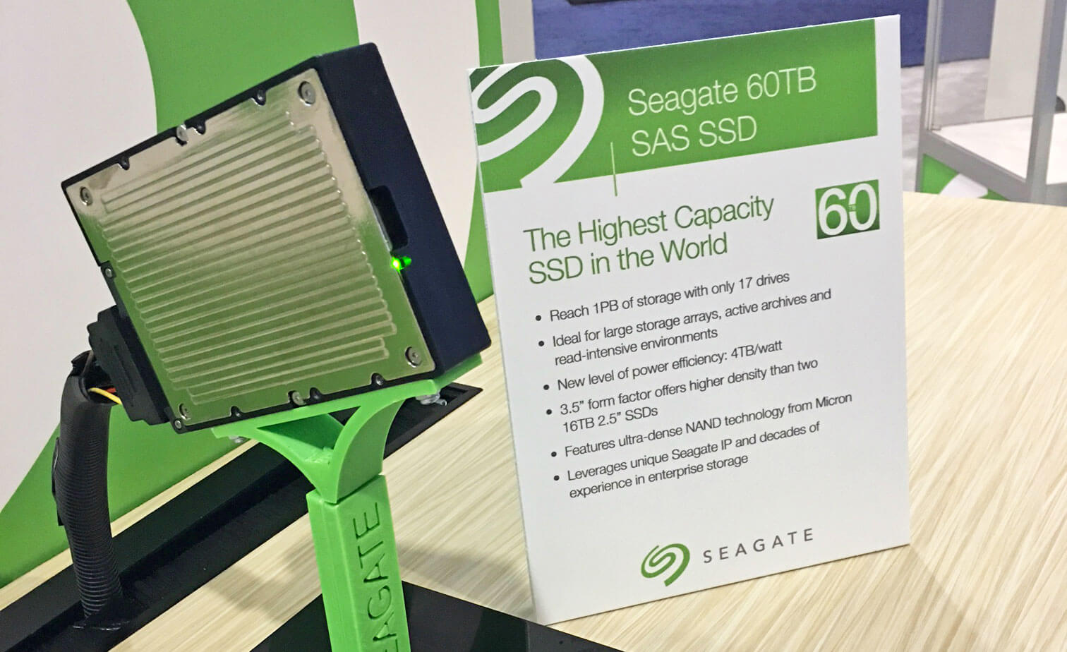 Seagate anuncia un potente SSD de 60 TB