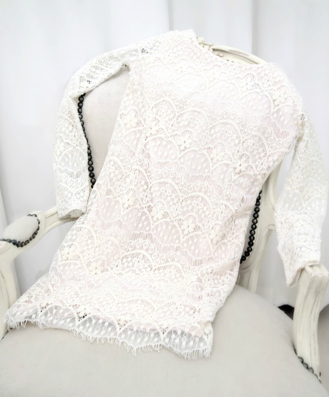 frashion Long white suit jacket