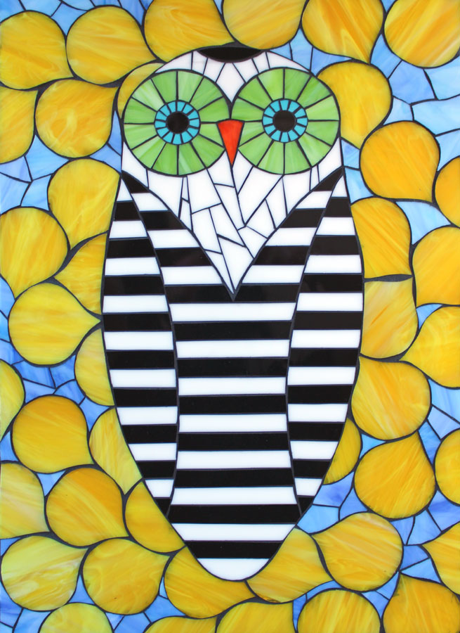 Mosaic Owl Design 8