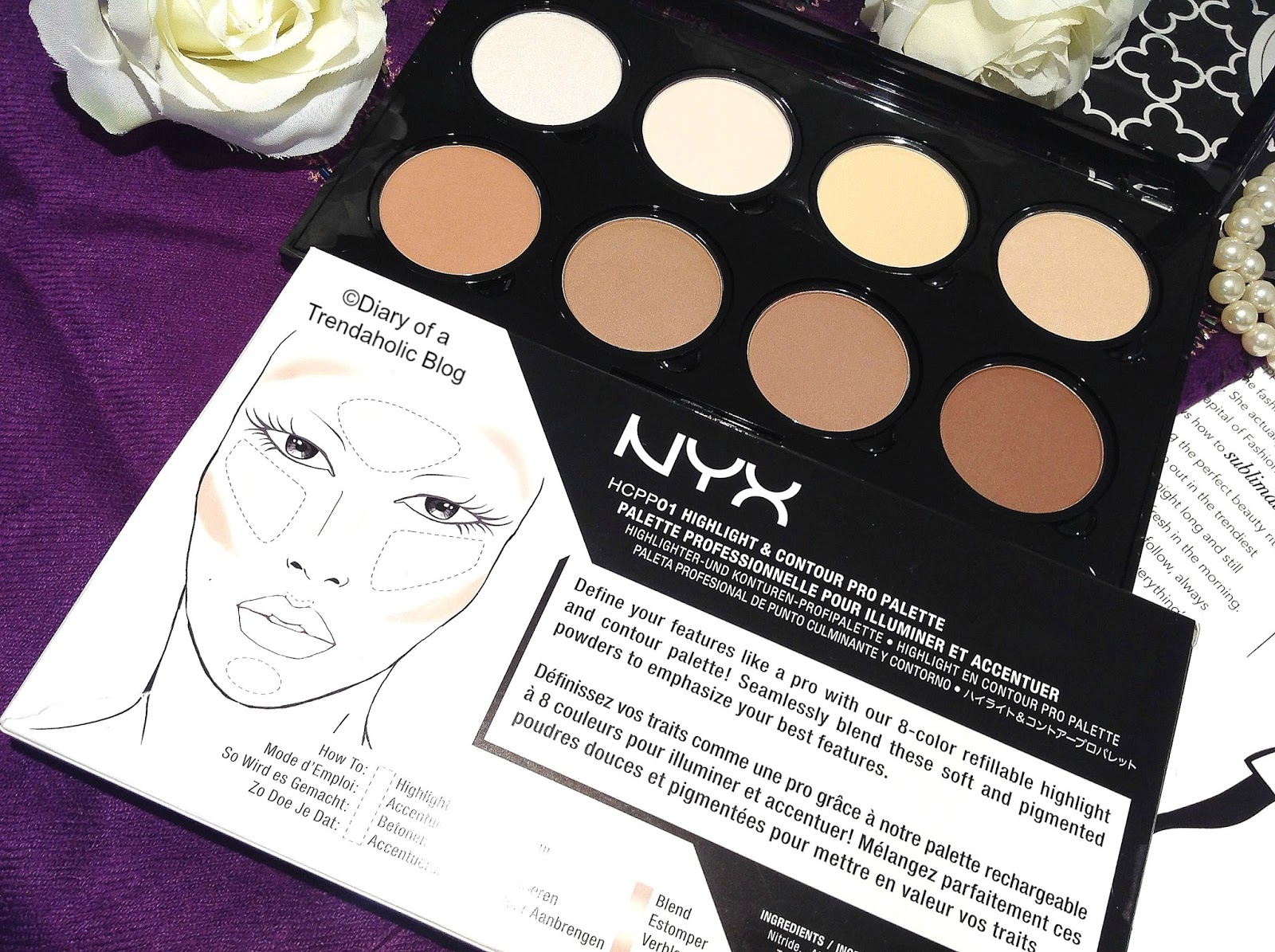 Diary of a Trendaholic NYX Highlight & Contour Pro Palette Review