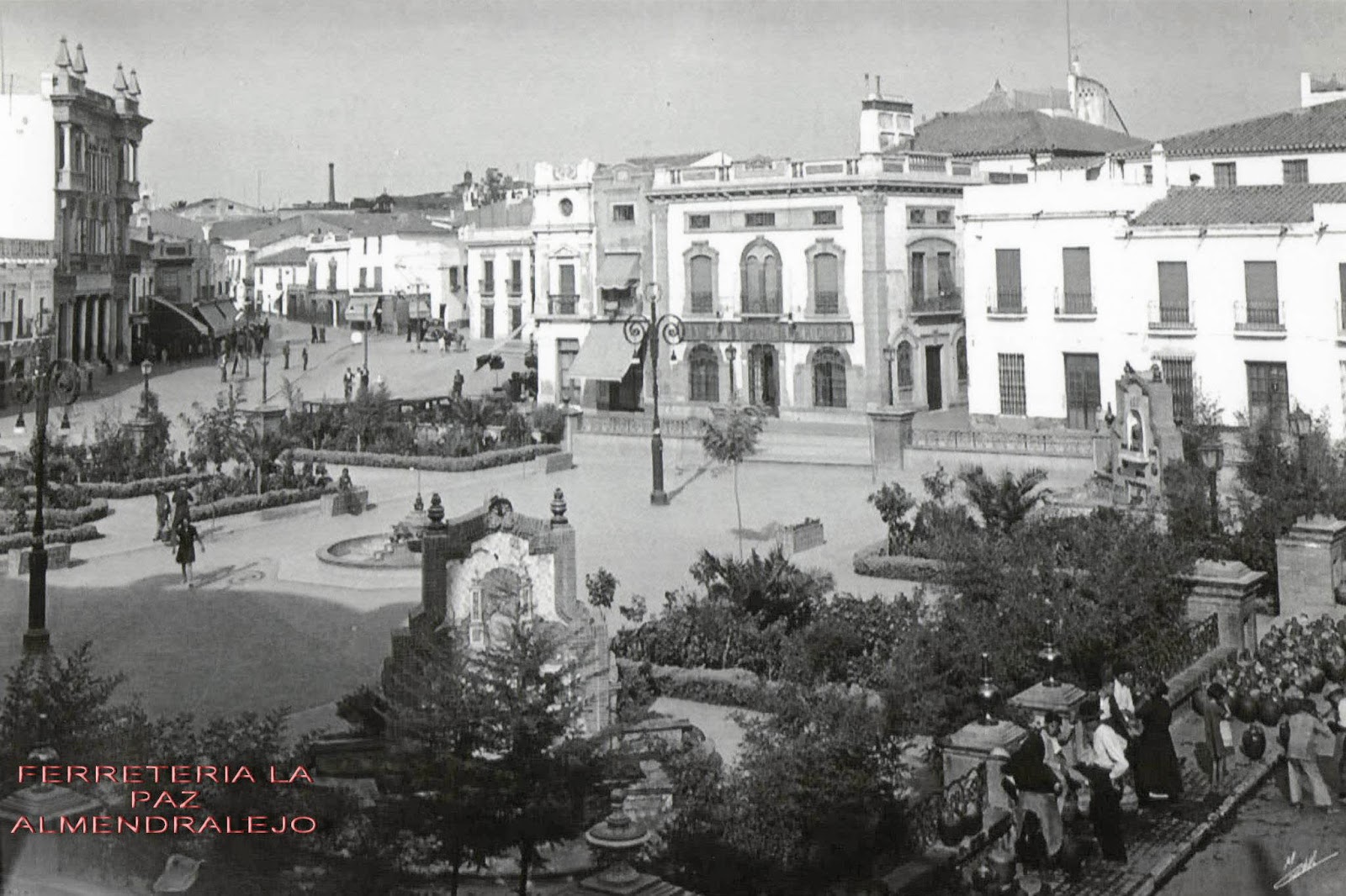 Plaza de Espronceda 1932 Almendralejo en Fotos