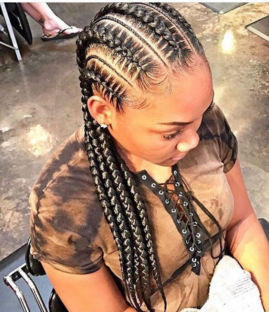 ✘ 24+ Stunning Ghana Braids Hairstyles For Black Women Right Now are one the most trendy African style of protective crownrow braids ponytails which go st ✘ 24+ Stunning Ghana Braids Hairstyles For Black Women Right Now