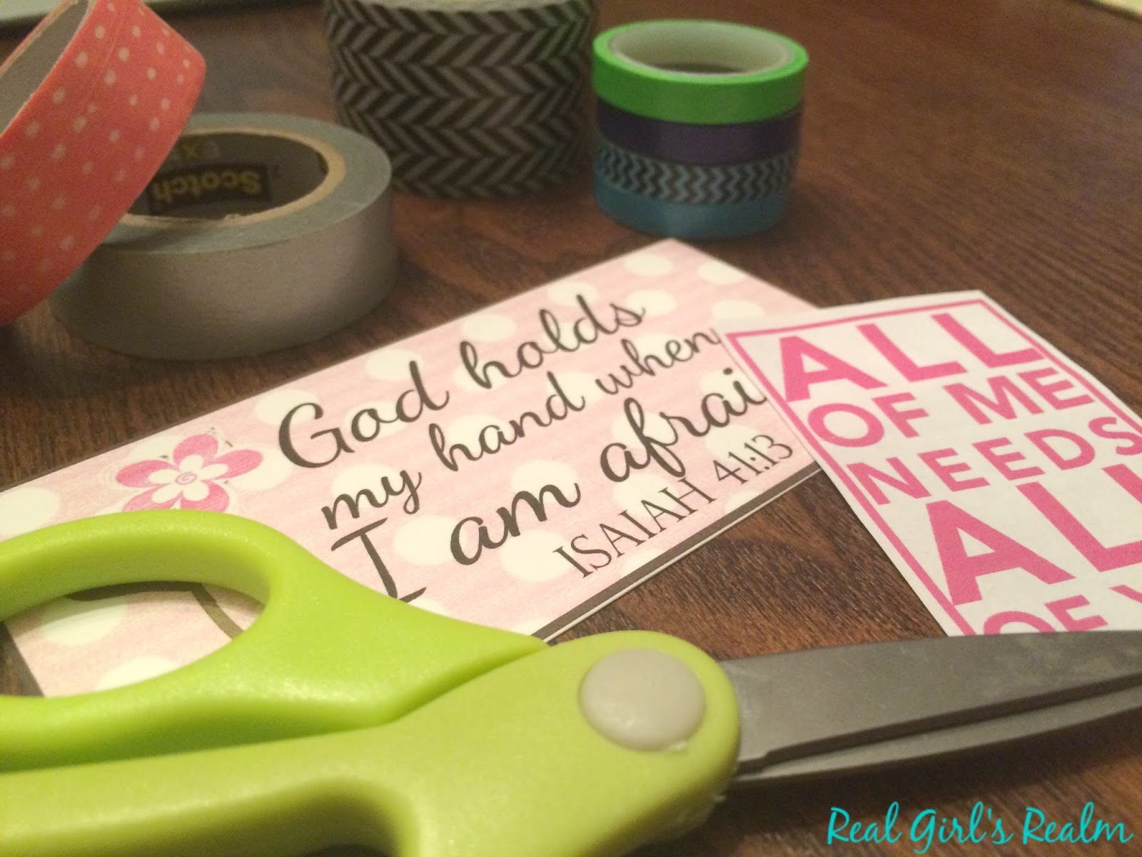 Real Girl's Realm Bible Journaling with Washi Tape