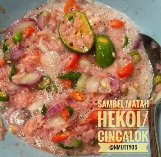 Sambal Matah Hekoi Cincalok - NMUTTY.com
