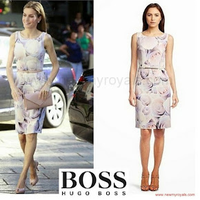 Queen Letizia Style HUGO BOSS Dress