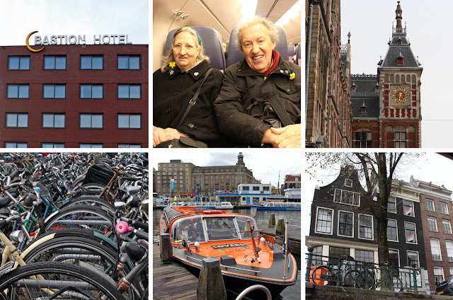 The Butterfly Balcony - Wendy's Week Liverpool to Amsterdam - Bastion Hotel, our home for the duration // Mum & Dad on the train in to the city // The beautiful Amsterdam Centraal Station// A few of the thousands of bikes // Lovers Canal Cruise // Some of the beautiful houses