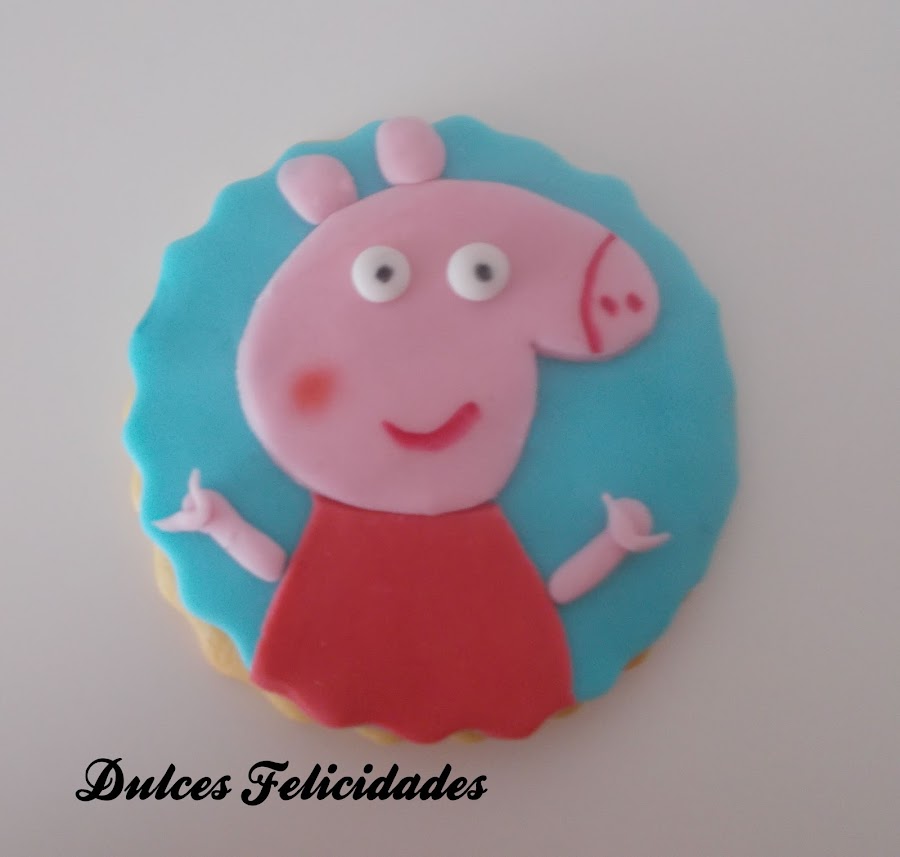 Galletas Peppa Pig fondant