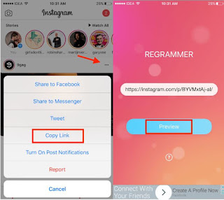Cara Share Foto dan Video Instagram Ke Status WhatsApp iOS