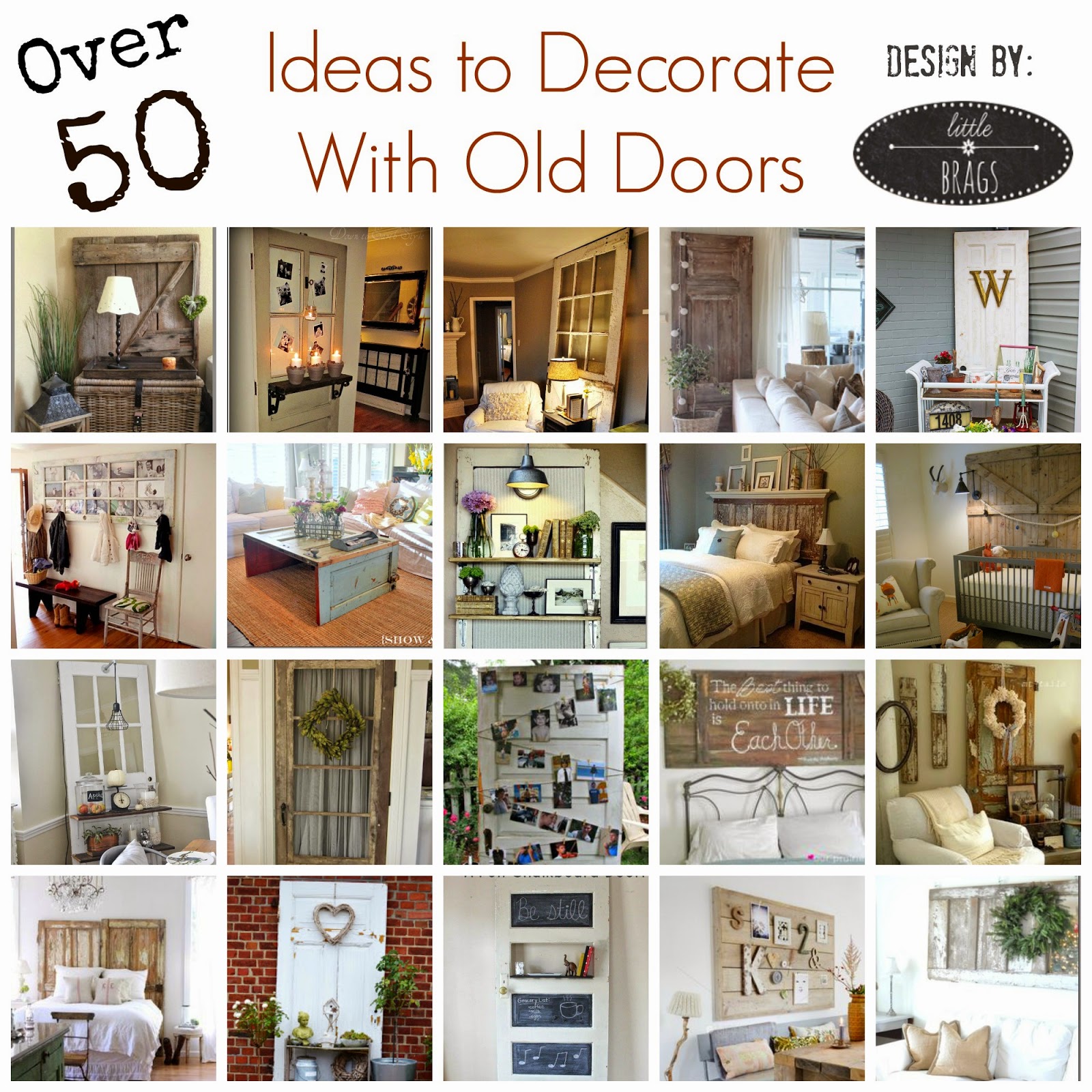 Little Brags Decorating With Old Doors