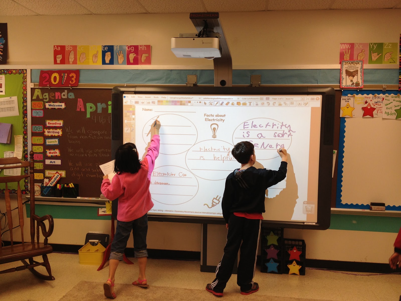 First Grade Spies Our Promethean boards arrived!