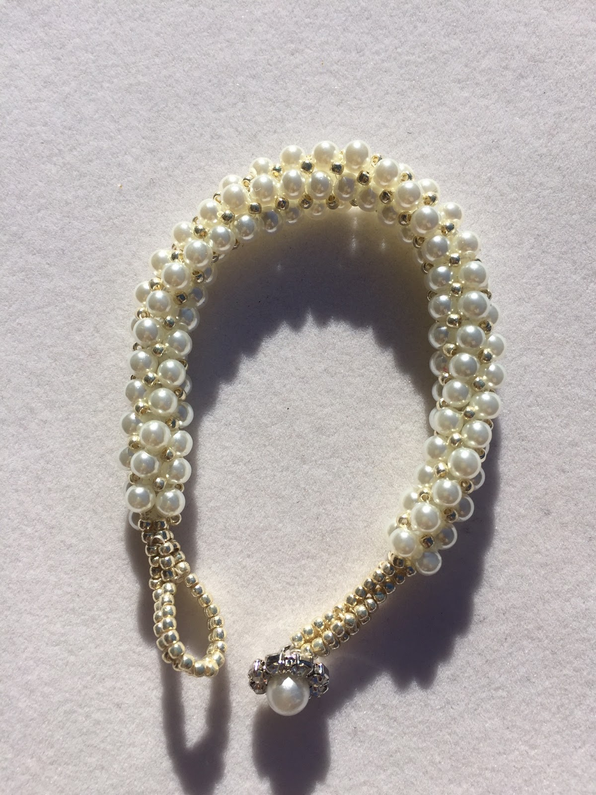 Jewelry by Jasvanti Herringbone Pearl Rope Bracelet