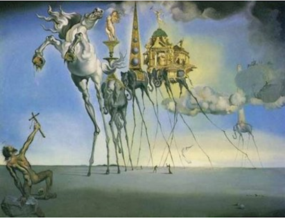 Dalí : La TENTATION DE SAINT ANTOINE