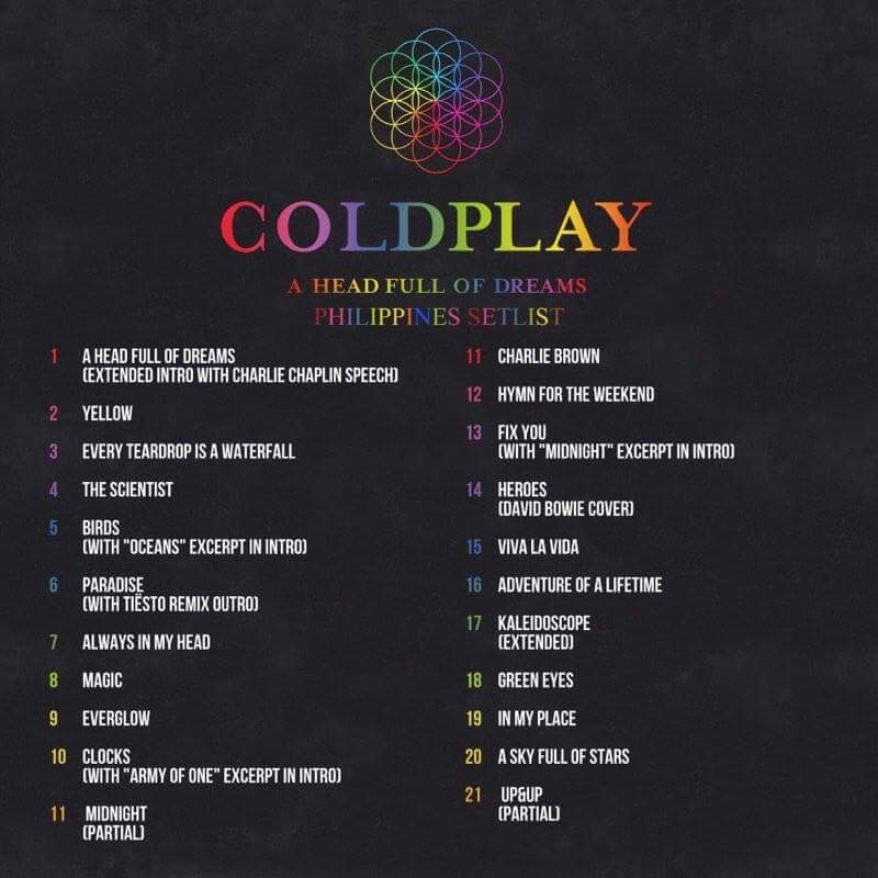 MAKI The Great COLDPLAY A Head Full of Dreams Manila Tour